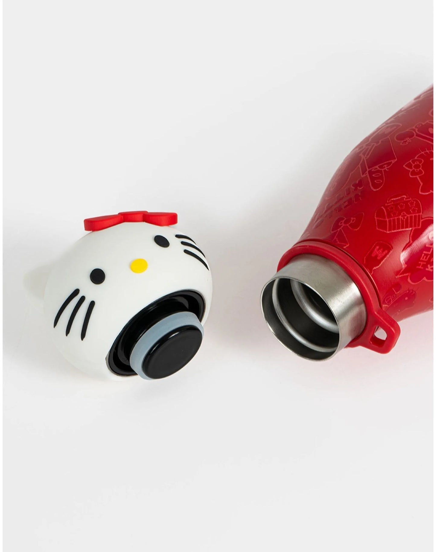 GARRAFA DE AÇO CABEÇA HELLO KITTY ORIGINAL