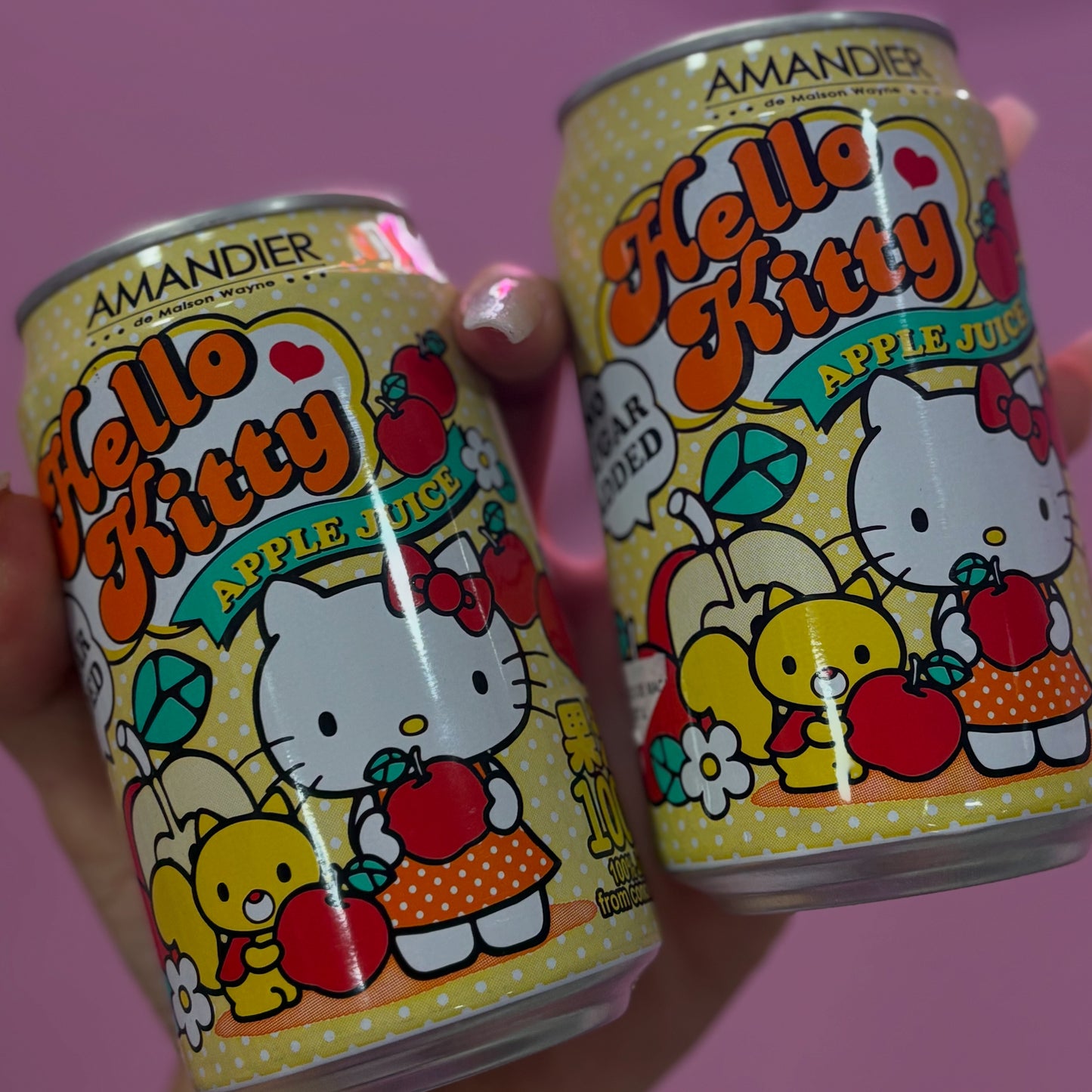 REFRIGERANTE DE MAÇÃ HELLO KITTY