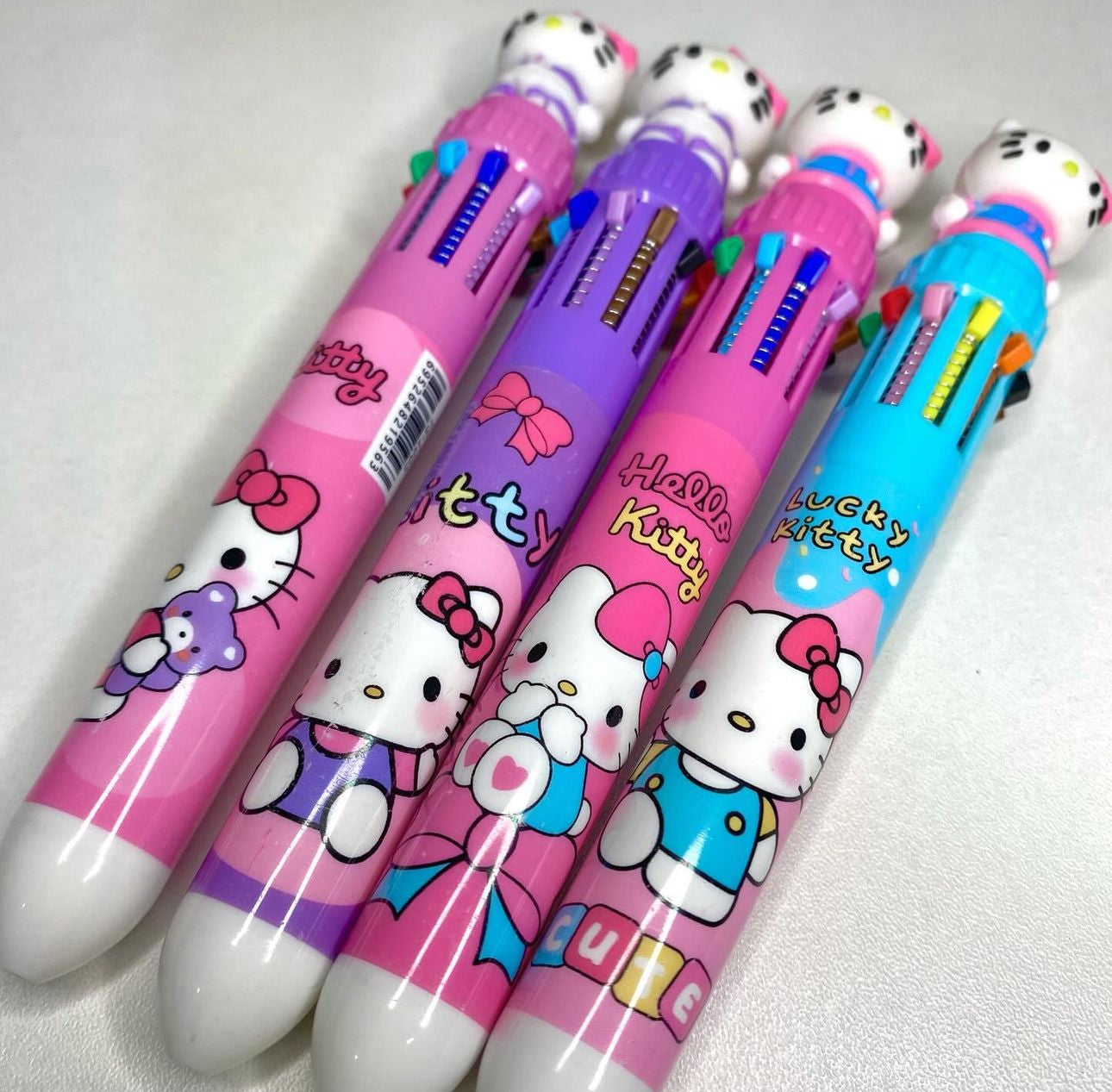 CANETA HELLO KITTY 10 CORES