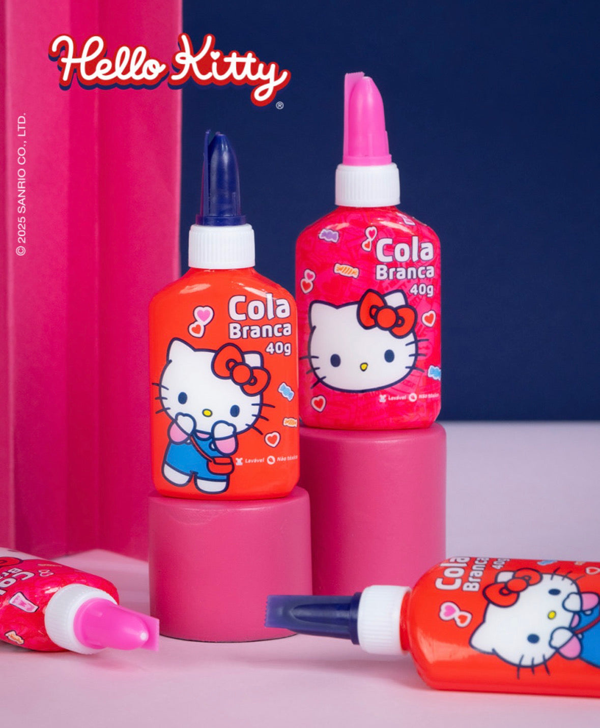 COLA BRANCA HELLO KITTY