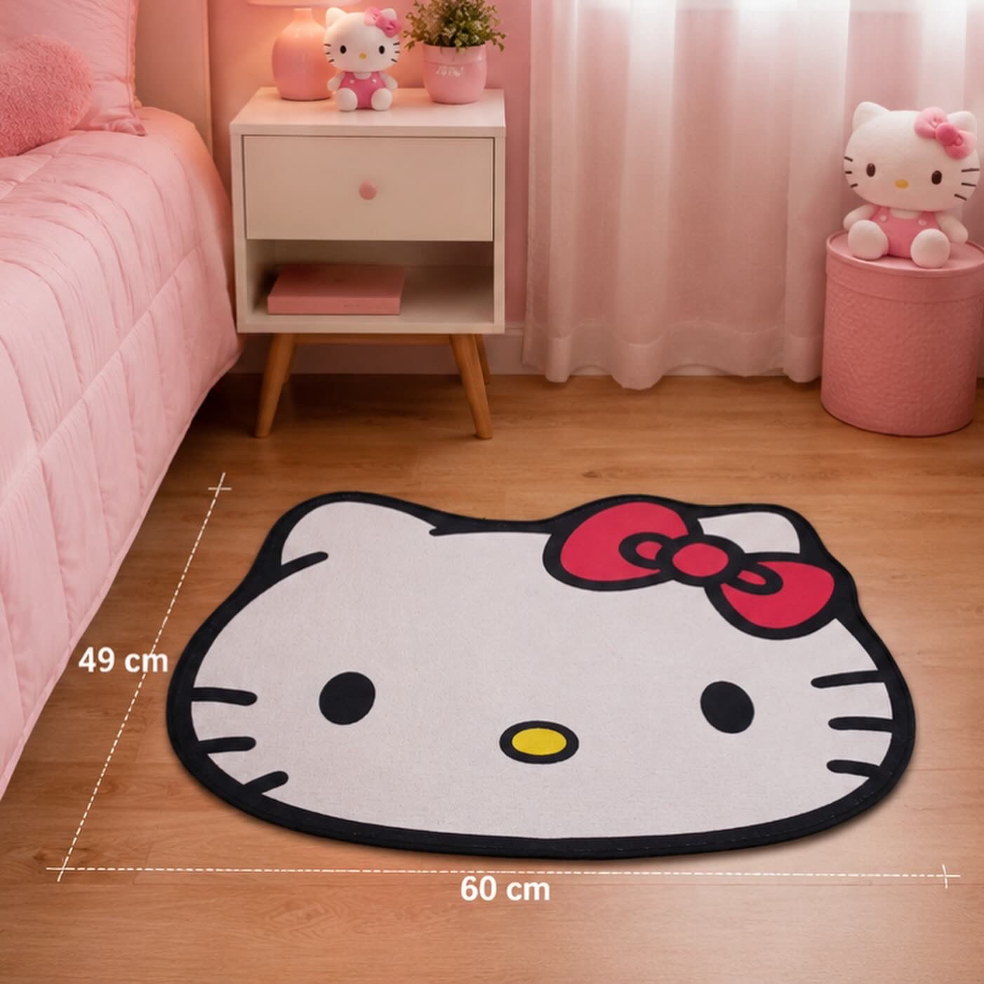 TAPETE DE QUARTO HELLO KITTY