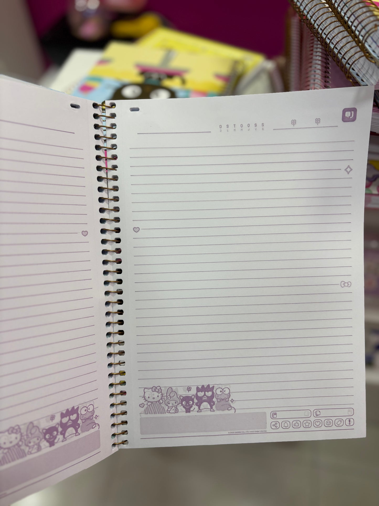 CADERNO SANRIO 10 MATÉRIAS CAPA 2026