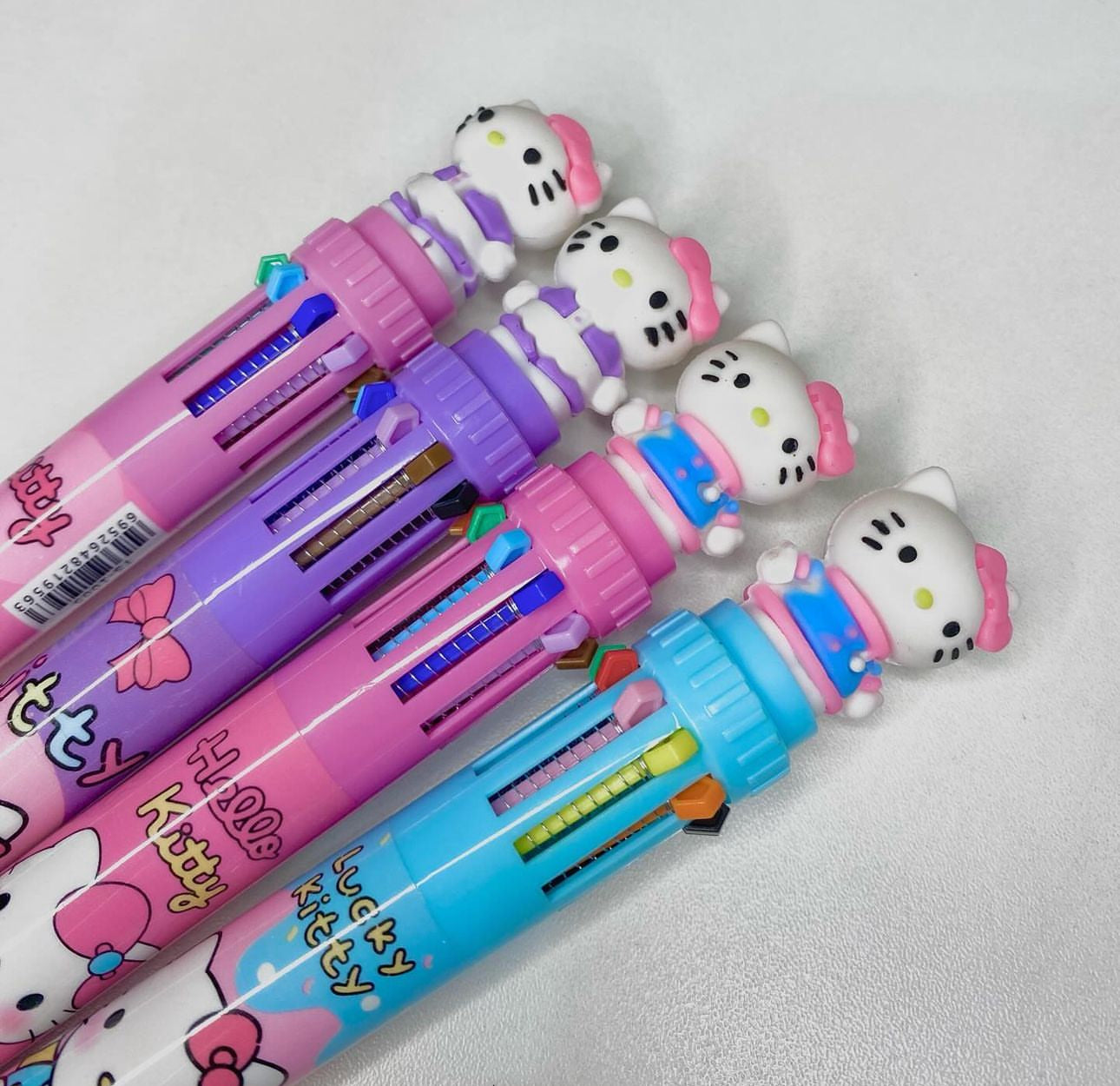 CANETA HELLO KITTY 10 CORES
