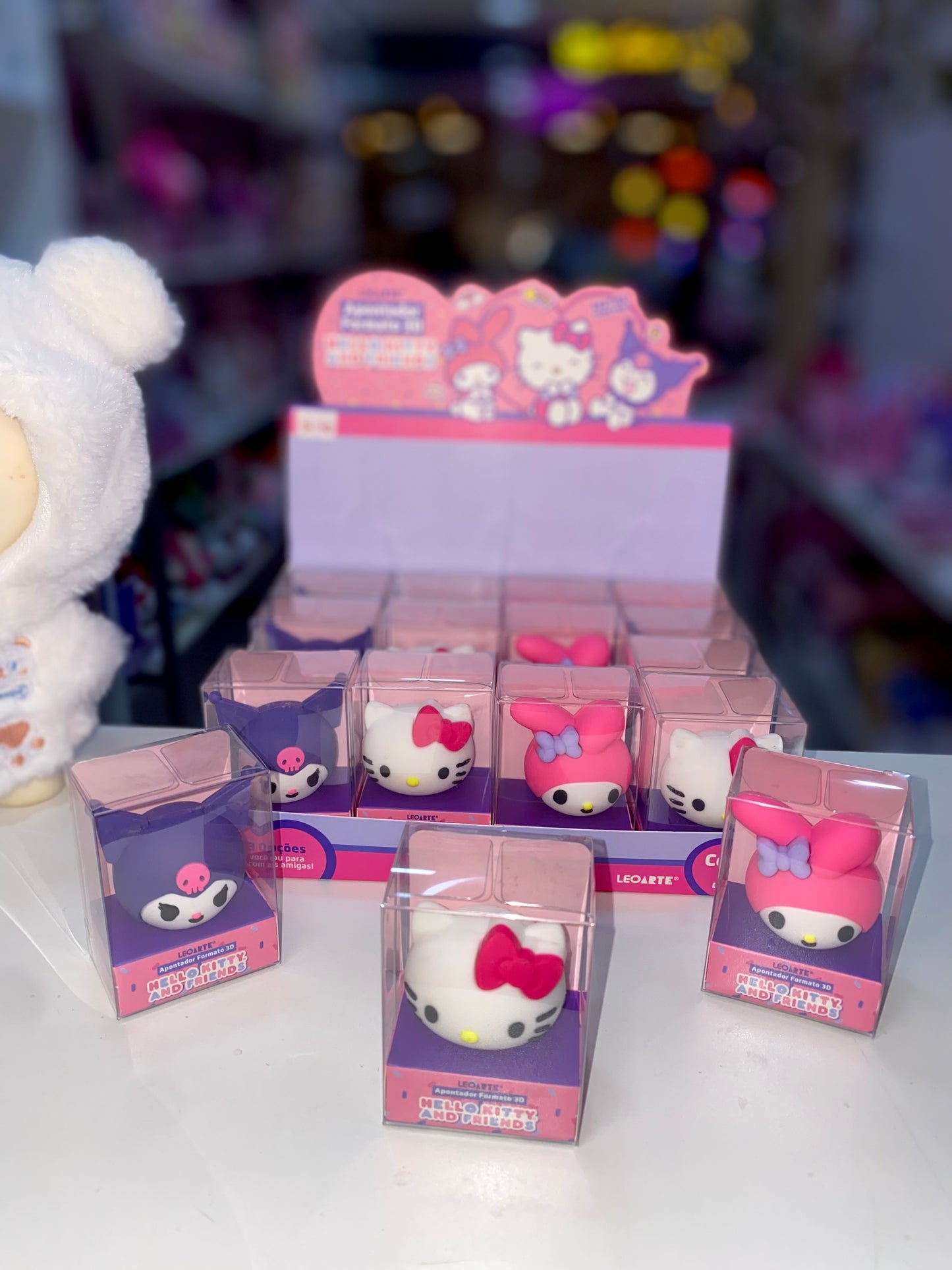 APONTADOR HELLO KITTY, MY MELODY E KUROMI