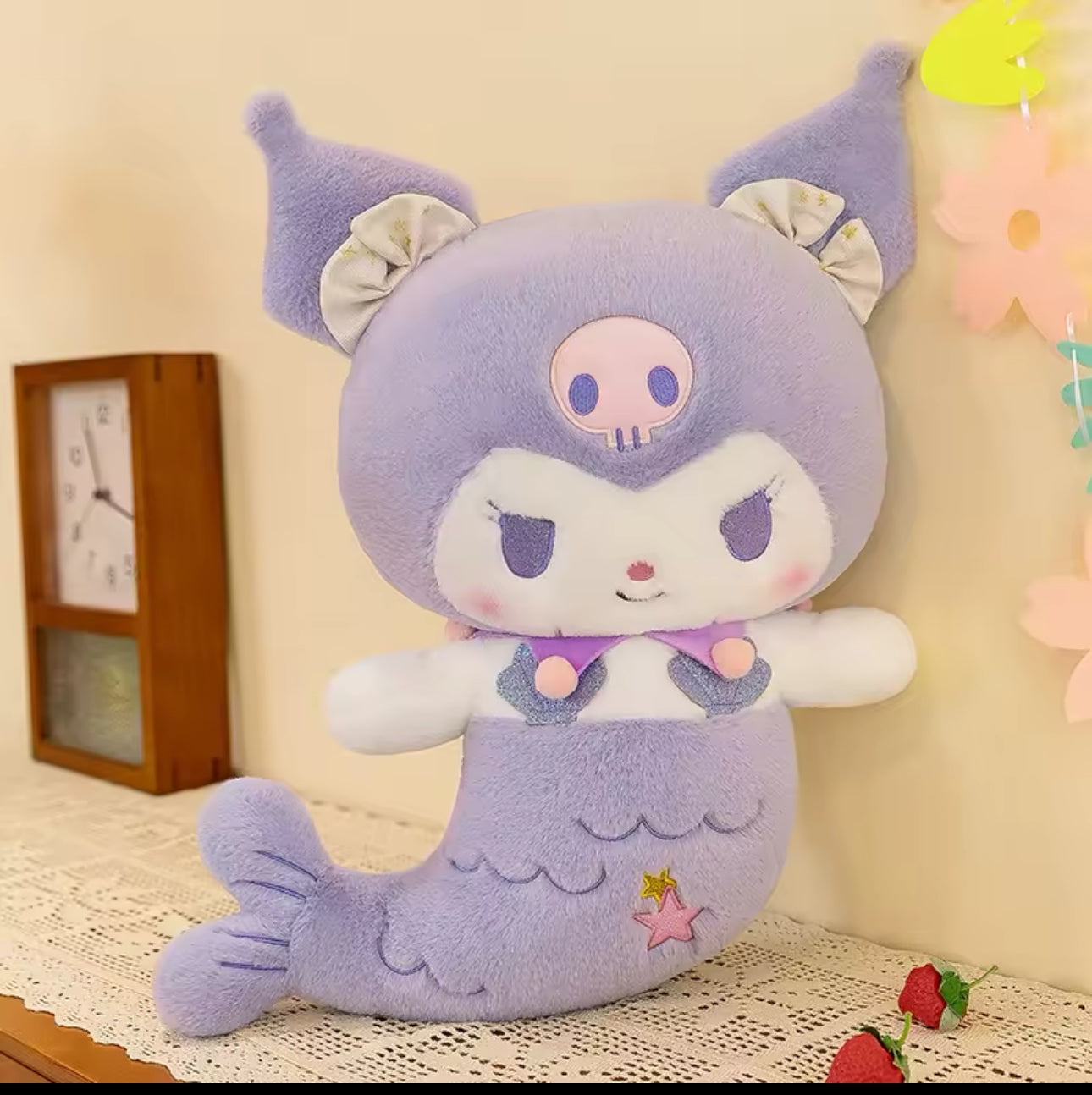 PELÚCIA KUROMI E MY MELODY 55cm