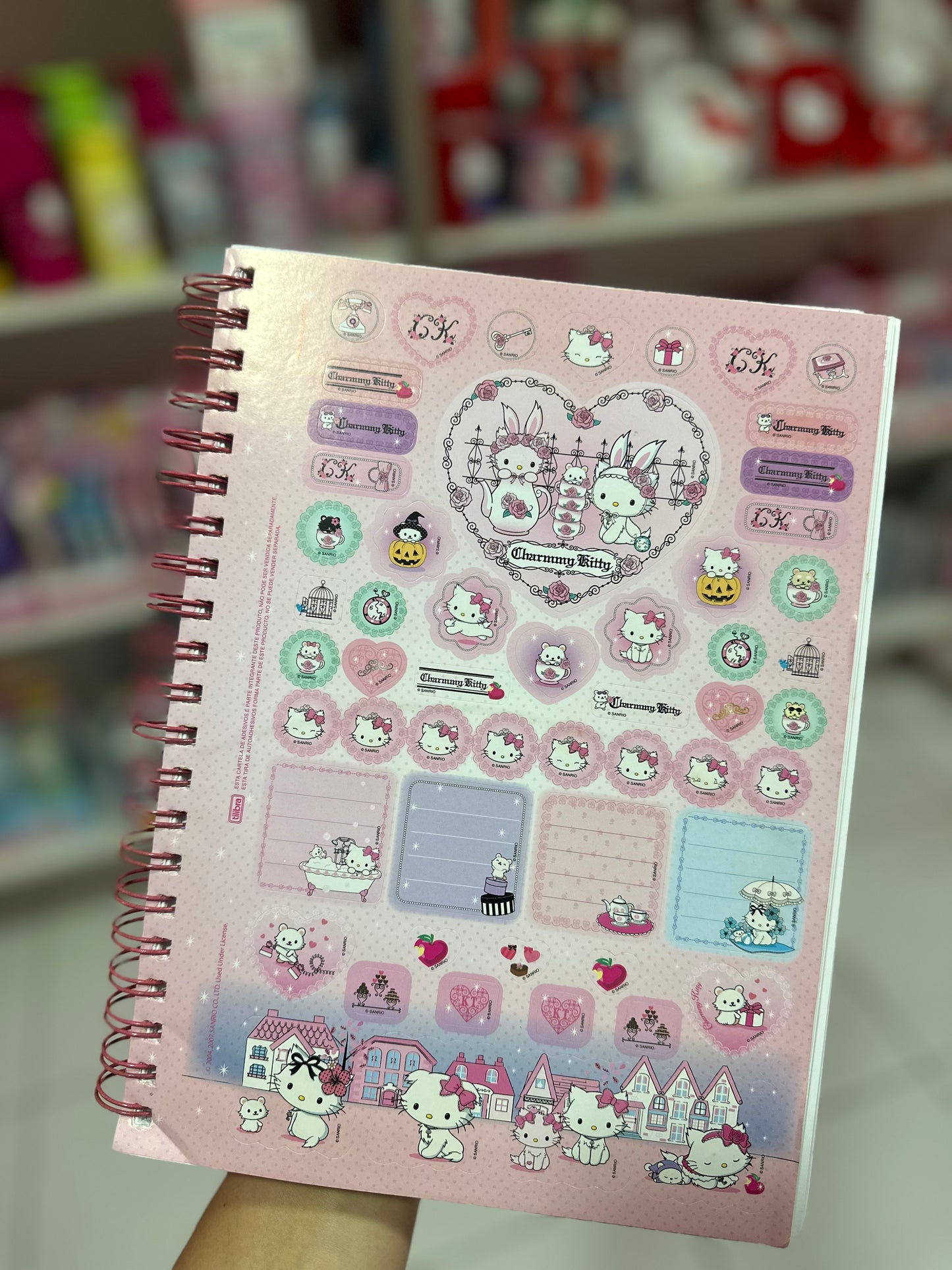 CADERNO VINTAGE CHARMMY KITTY