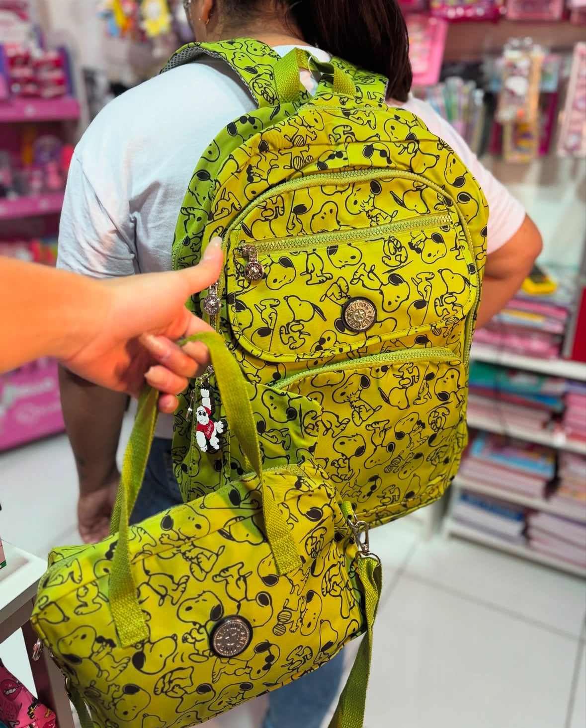 KIT MOCHILA KIPLING SNOOPY