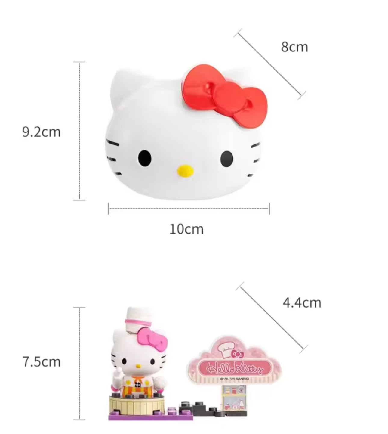 CABEÇA HELLO KITTY SURPRESA LEGO DE PROFISSÃO