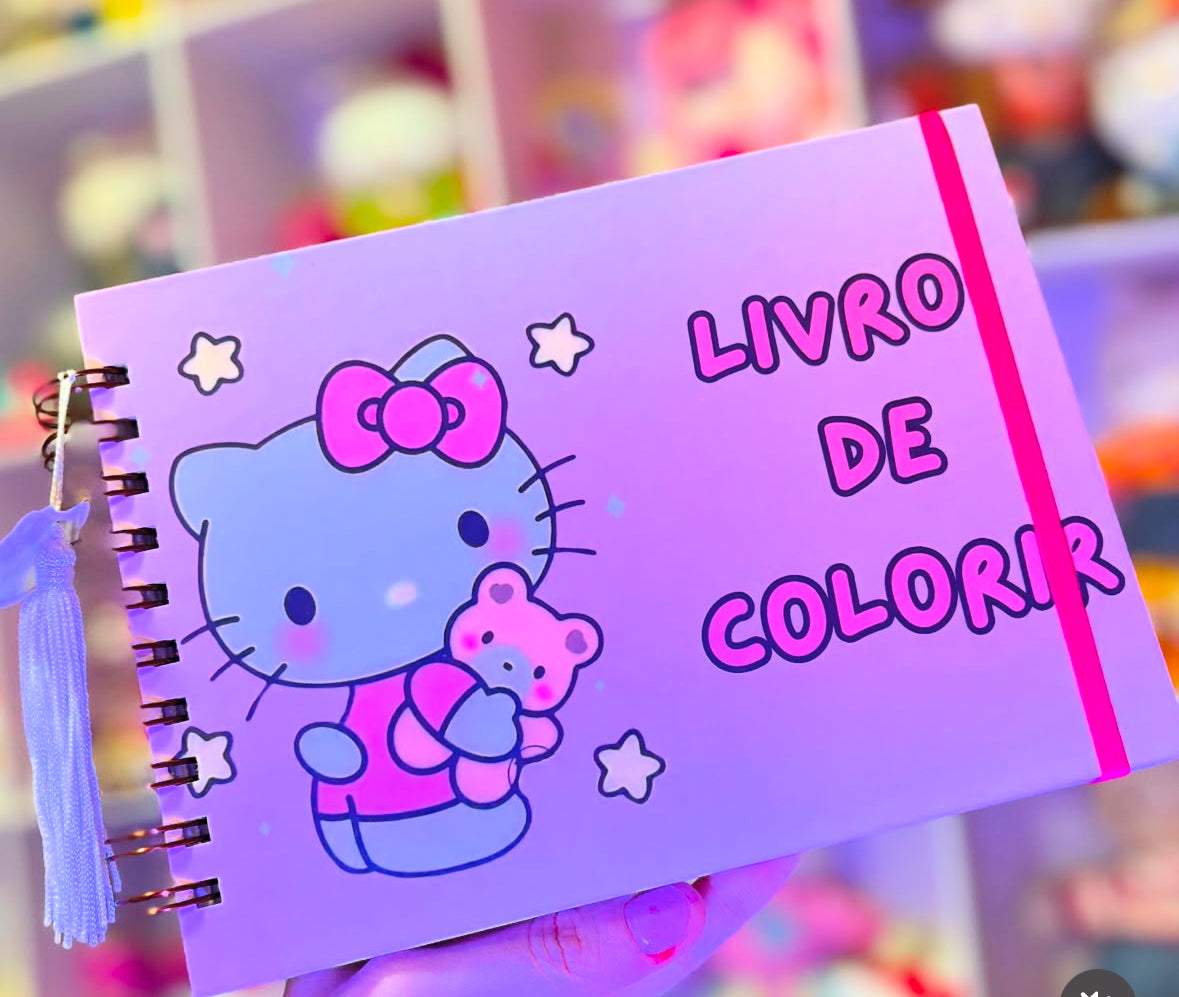 LIVRO DE COLORIR HELLO KITTY