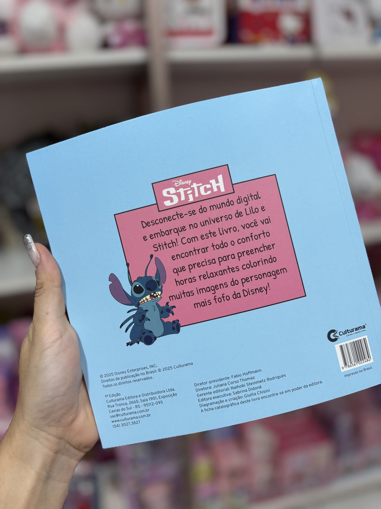 LIVRO DE COLORIR STITCH