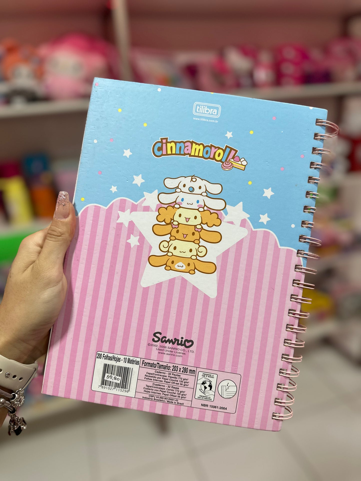 CADERNO CINNAMORROL
