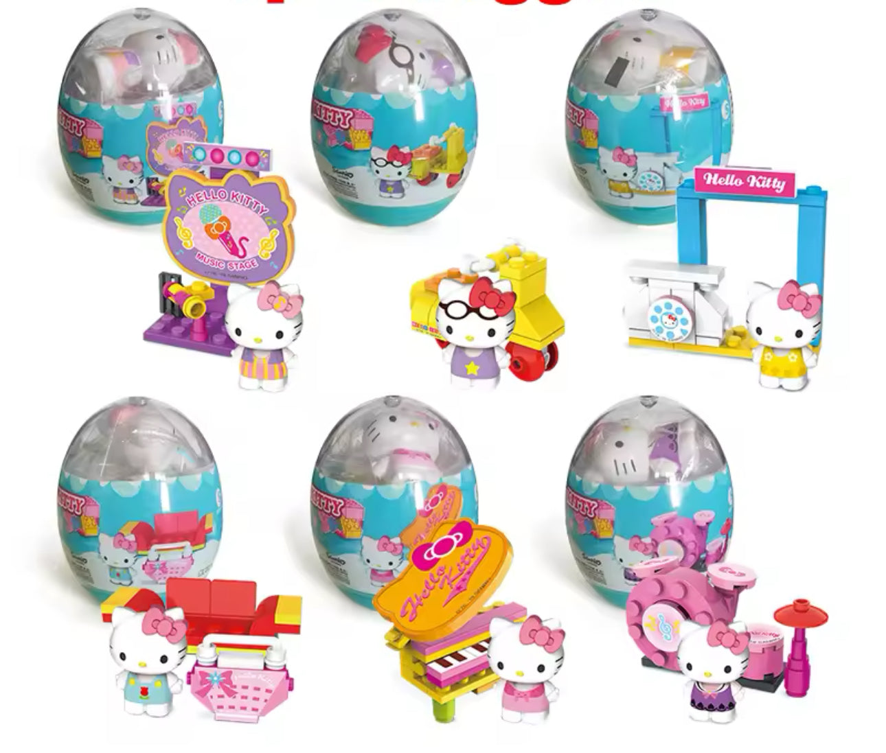 OVO SURPRESA LEGO HELLO KITTY