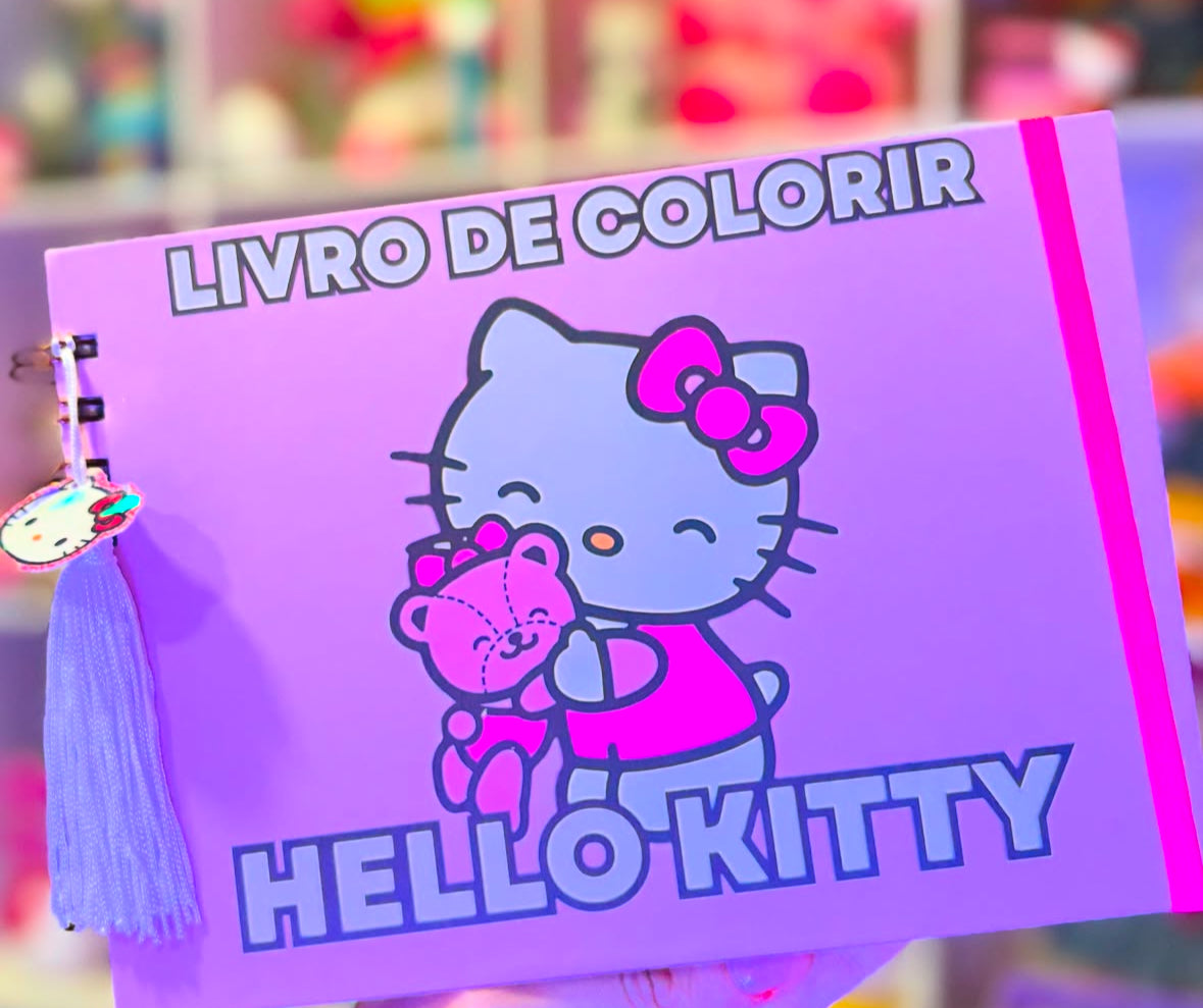LIVRO DE COLORIR HELLO KITTY