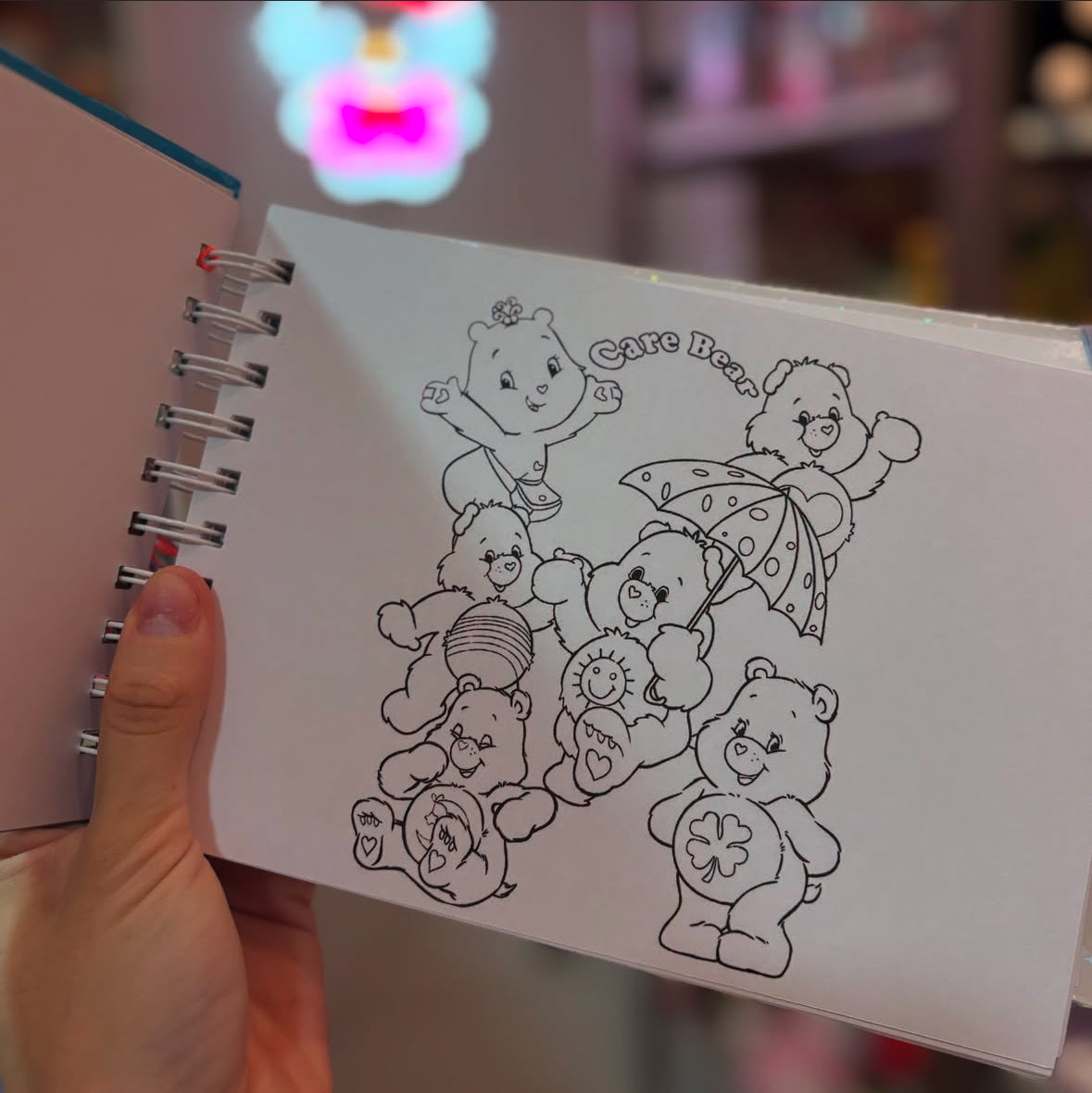 Livro de colorir ursinhos carinhosos