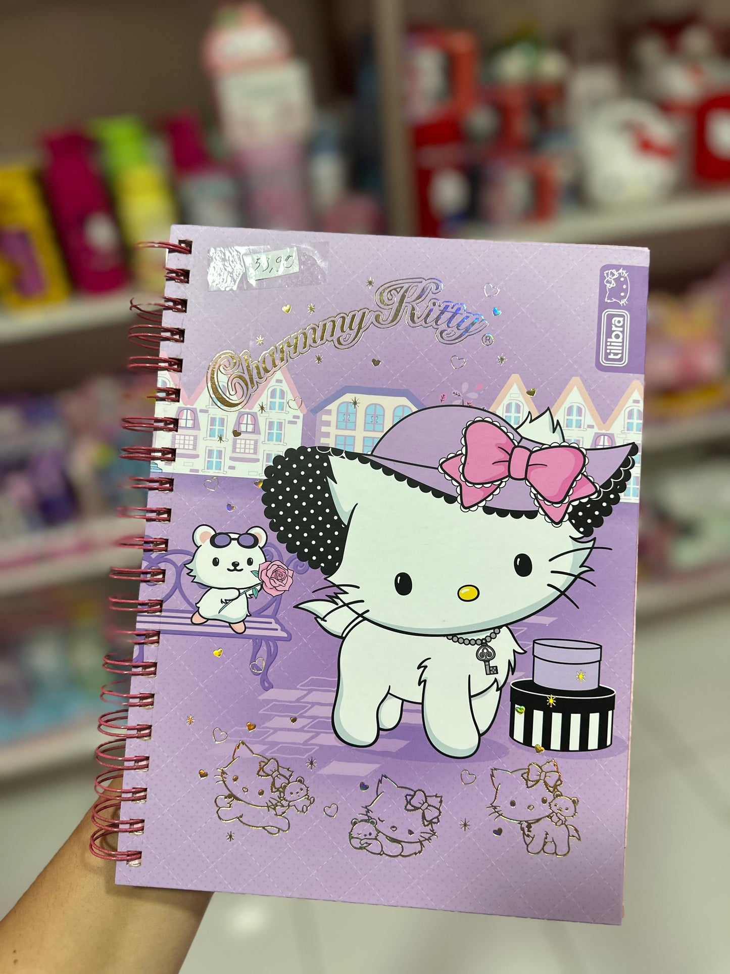 CADERNO VINTAGE CHARMMY KITTY