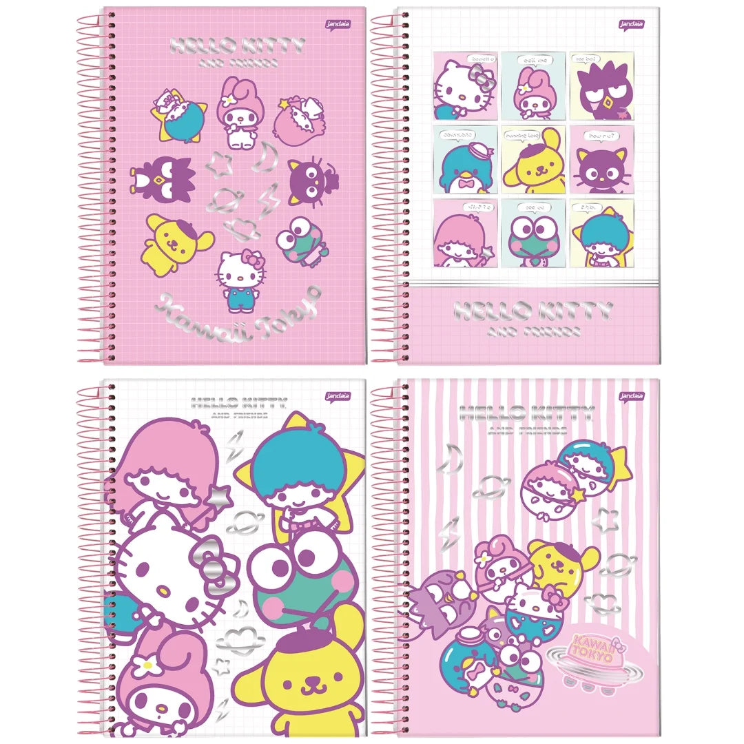 CADERNO HELLO KITTY AND FRIENDS 2025