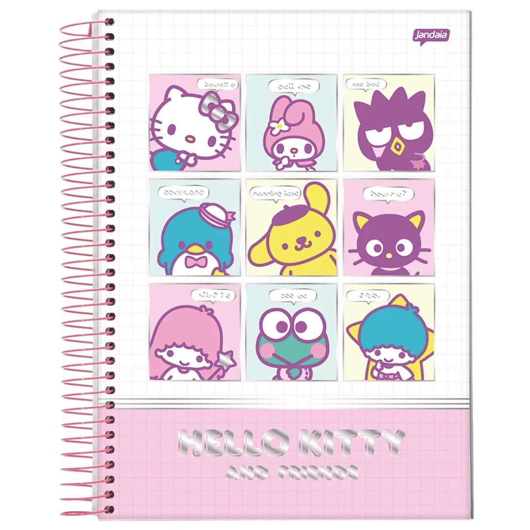 CADERNO HELLO KITTY AND FRIENDS 2025
