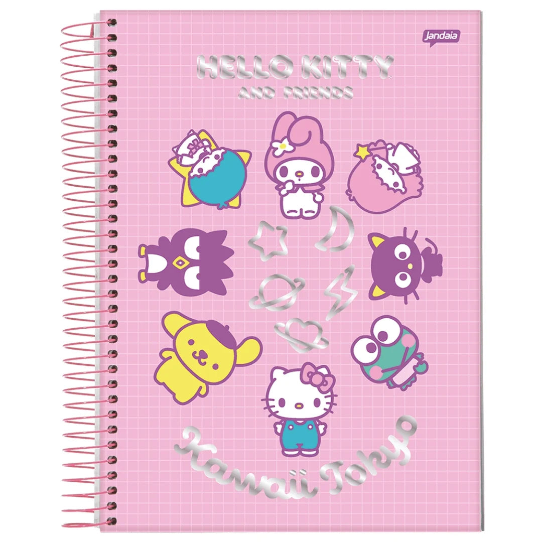CADERNO HELLO KITTY AND FRIENDS 2025