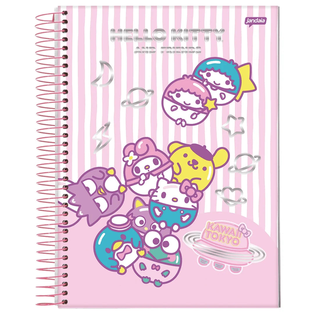 CADERNO HELLO KITTY AND FRIENDS 2025