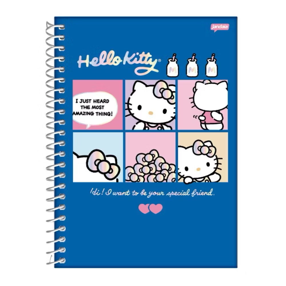 CADERNO UNIVERSITÁRIO HELLO KITTY 10 MATÉRIAS