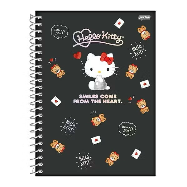 CADERNO UNIVERSITÁRIO HELLO KITTY 10 MATÉRIAS