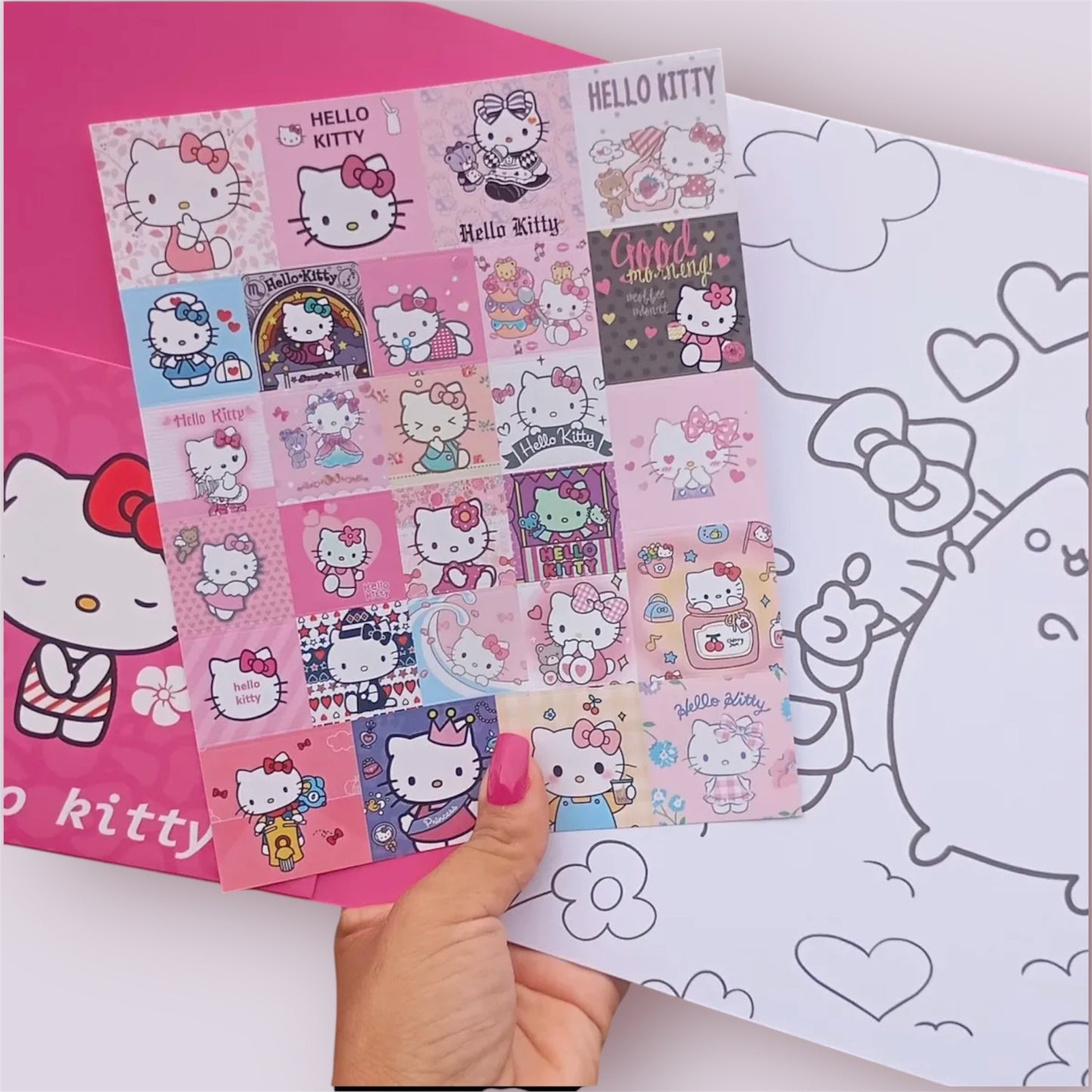 LIVRO DE COLORIR HELLO KITTY