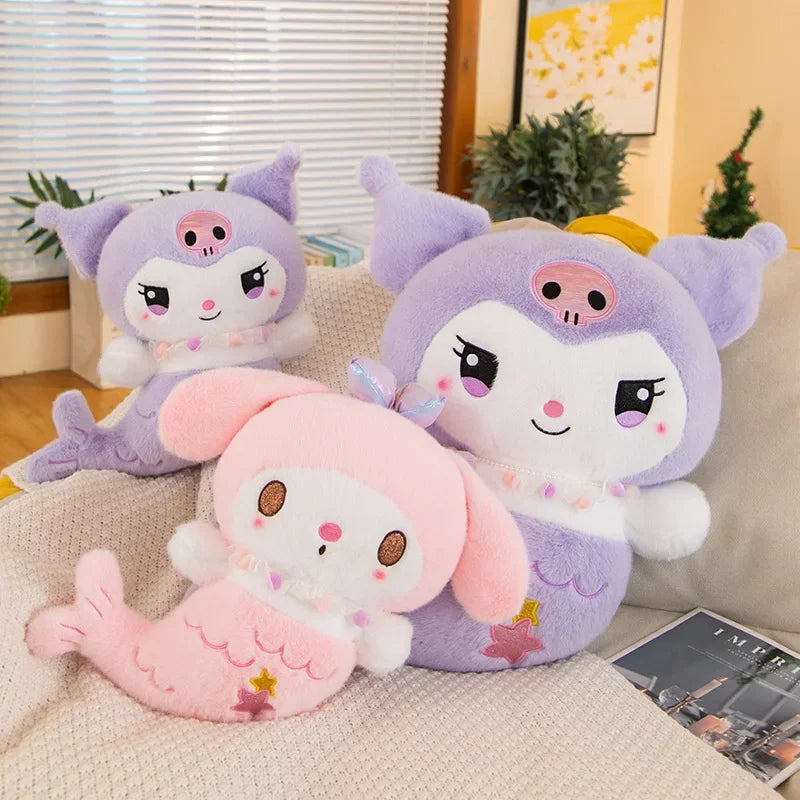 PELÚCIA KUROMI E MY MELODY 55cm
