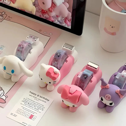 PORTA FITA ADESIVA ESCRITÓRIO HELLO KITTY
