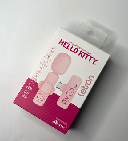 MICROFONE LAPELA HELLO KITTY