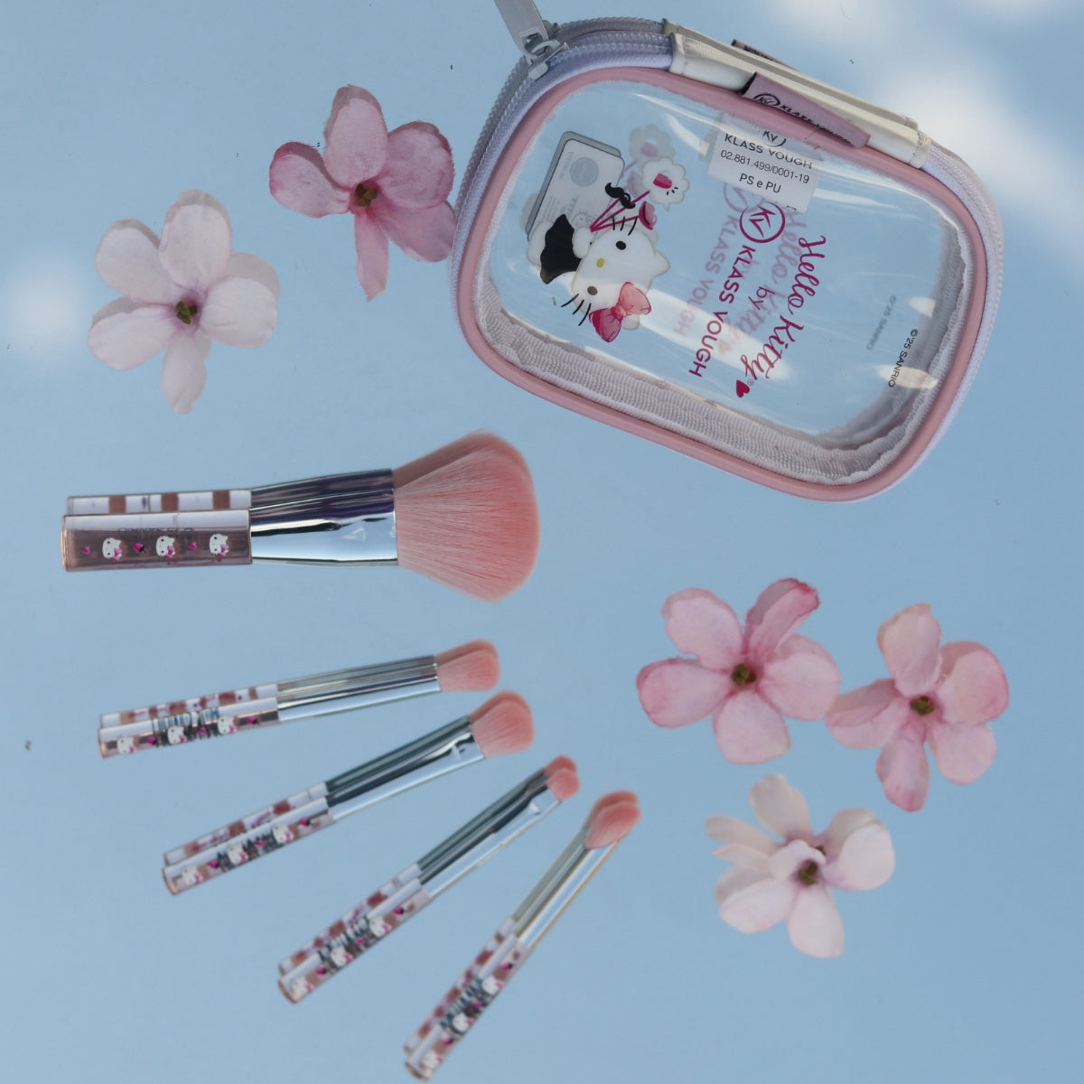 KIT PINCÉIS + NECESSERIE HELLO KITTY