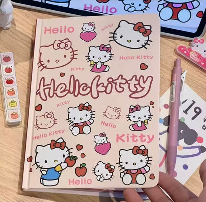 AGENDA HELLO KITTY FOLHAS SUPER DECORADAS