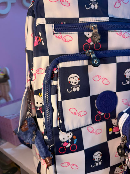 KIT MOCHILA KIPLING E HELLO KITTY MATERIAL IMPERMEÁVEL
