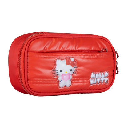 Estojo duplo puffer hello kitty