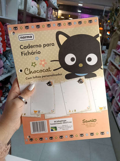 FOLHAS DE FICHARIO VINTAGE HELLO KITTY, MORANGUINHO, CHOCOCAT