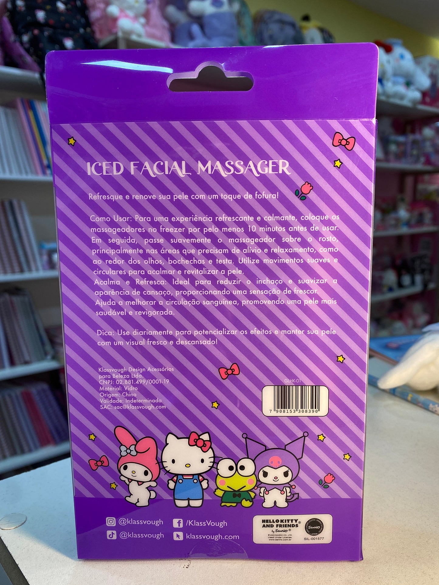 MASSAGEADOR FACIAL GELADO HELLO KITTY