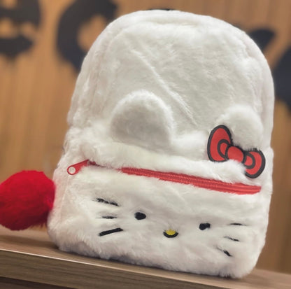 Mochila hello kitty pequena/media pelucia original