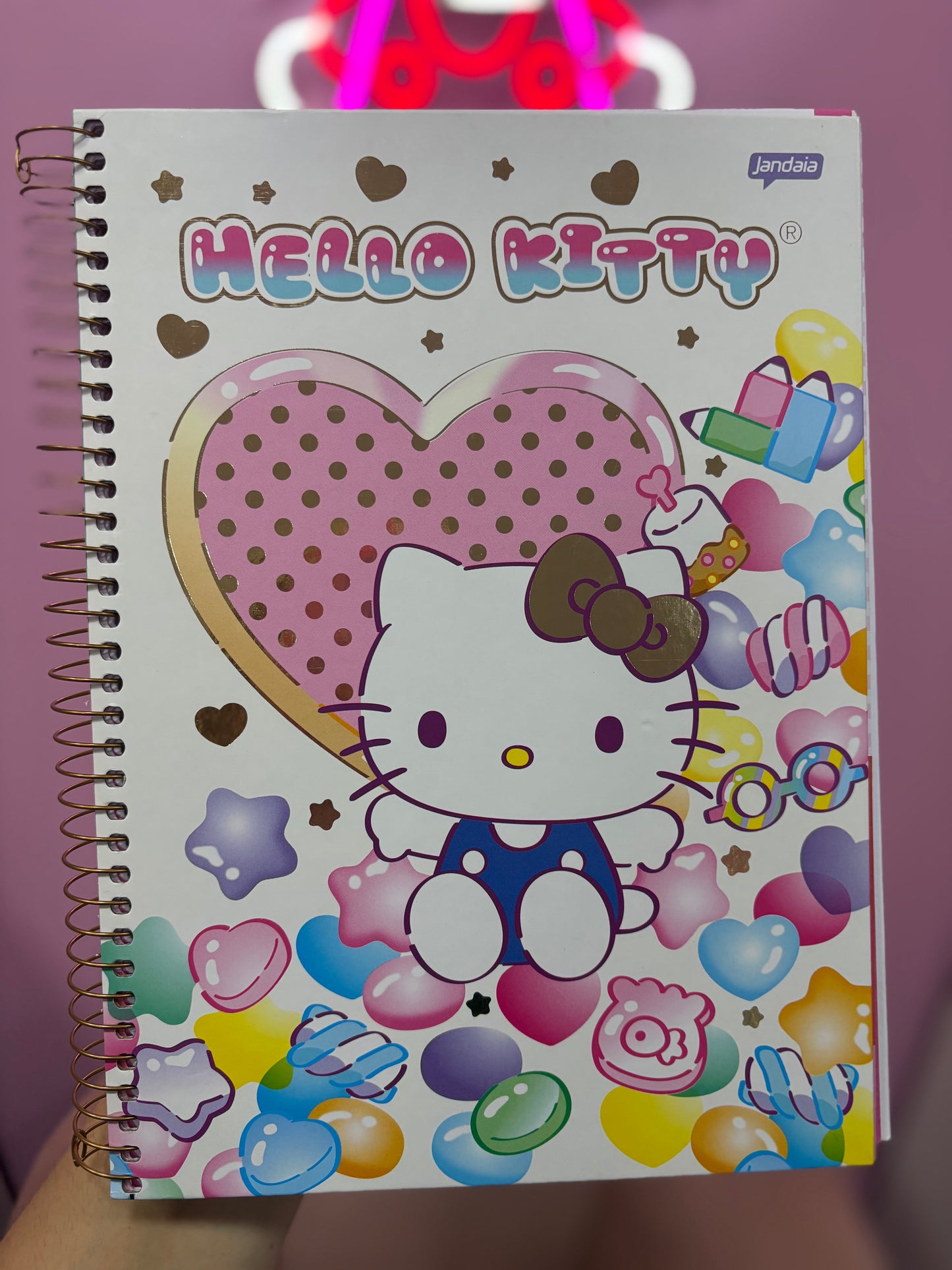 CADERNO HELLO KITTY 10 MATÉRIAS CAPA 2026