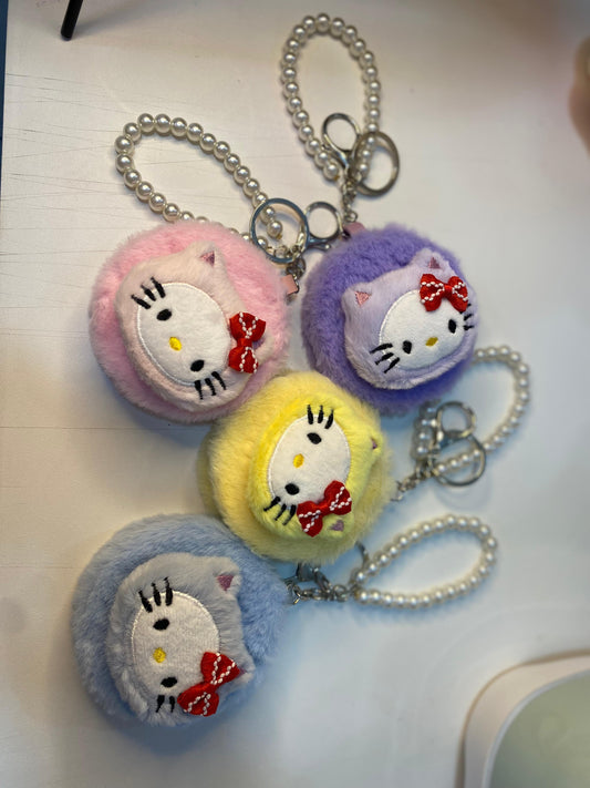 ESPELHO PELUCIA HELLO KITTY CHAVEIRO