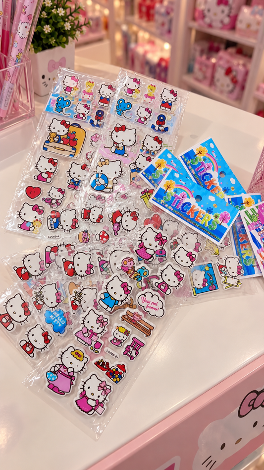 CARTELA ADESIVO HELLO KITTY AUTORELEVO