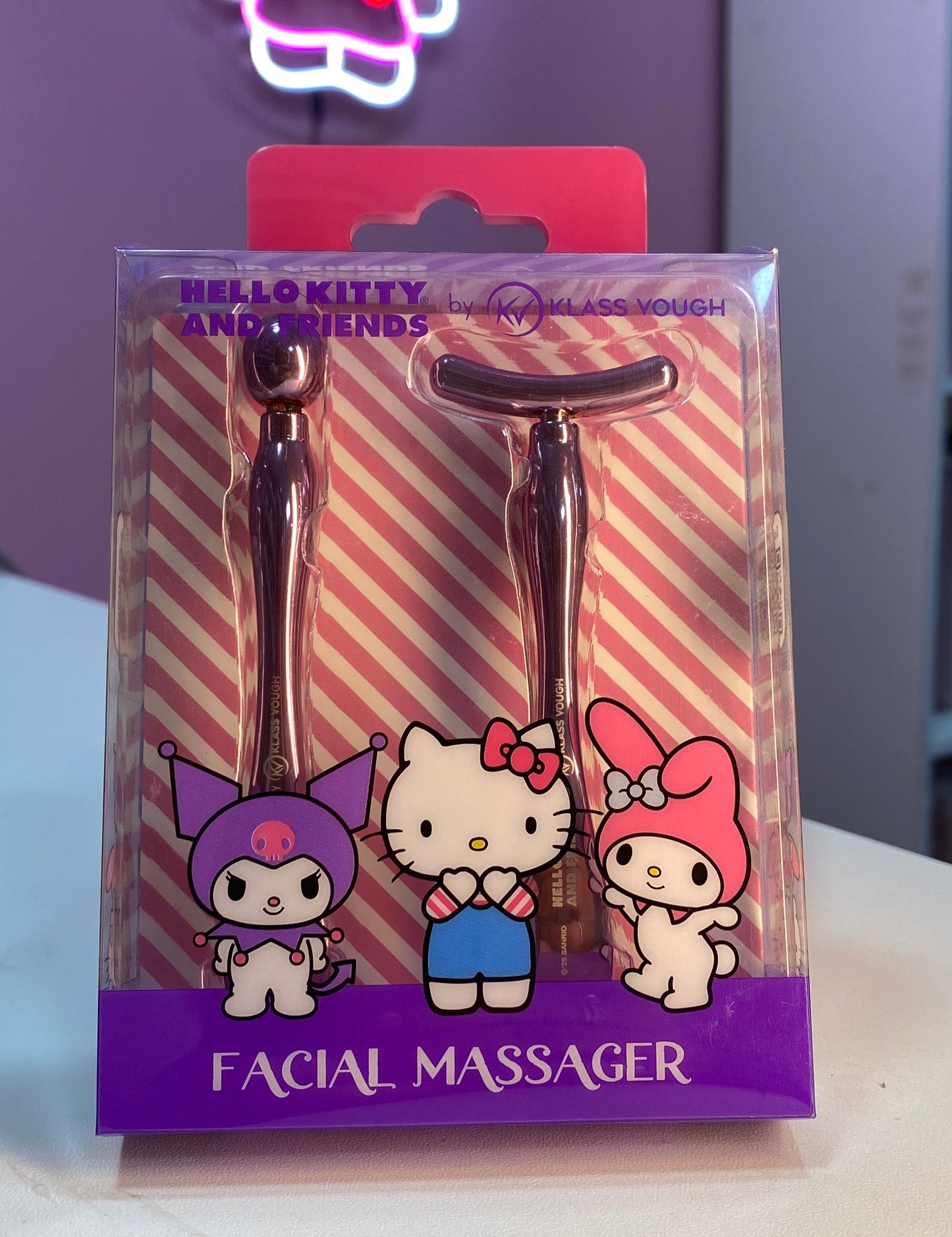 MASSAGEADOR FACIAL METÁLICO HELLO KITTY