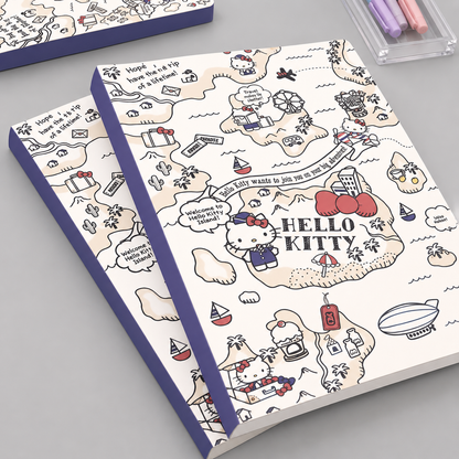 AGENDA HELLO KITTY FOLHAS SUPER DECORADAS
