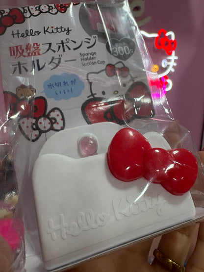 PORTA ESPONJA COM VENTOSA HELLO KITTY