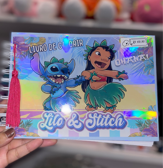 Livro de colorir LILO E STITCH