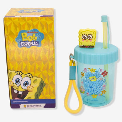 COPO FLIP CANUDO HELLO KITTY, HARRY POTTER, SONIC, HOMEM ARANHA, BOB ESPONJA