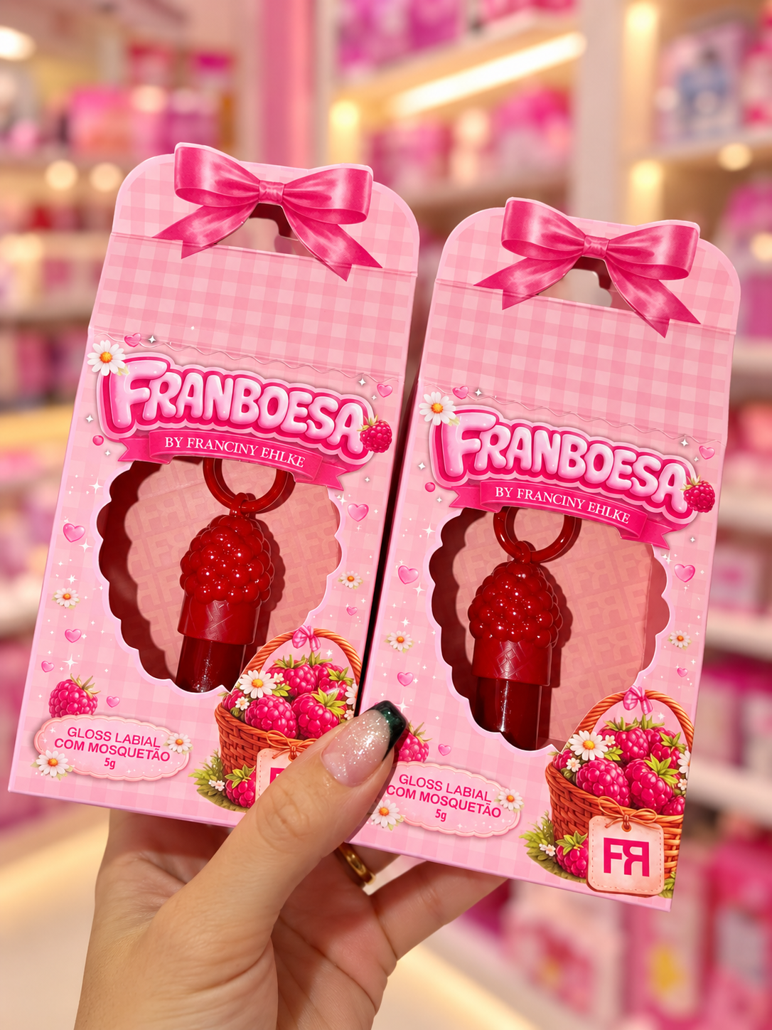 LIP GLOSS, FRAN, HELLO KITTY, LIP BUNNY, FRANBOESA, CHERRY BOMB
