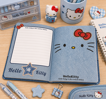 AGENDA HELLO KITTY FOLHAS SUPER DECORADAS