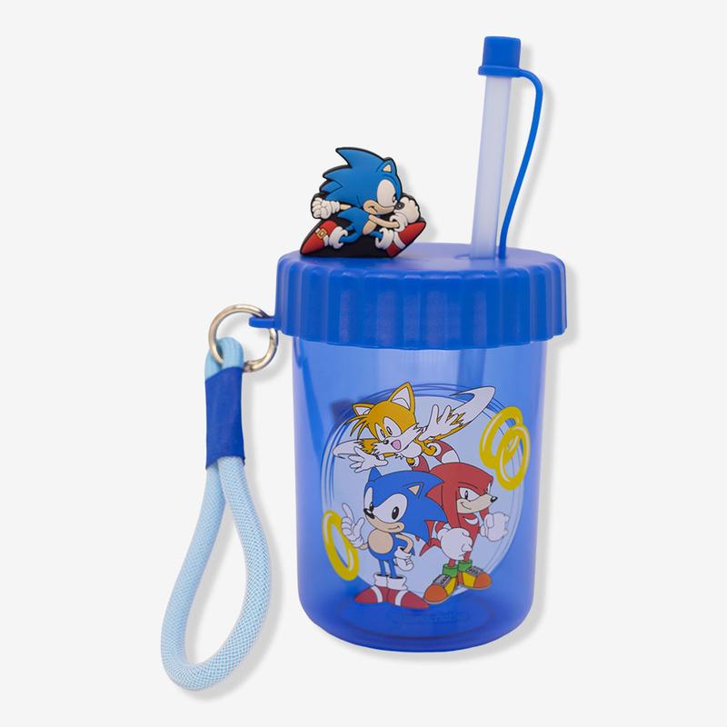 COPO FLIP CANUDO HELLO KITTY, HARRY POTTER, SONIC, HOMEM ARANHA, BOB ESPONJA