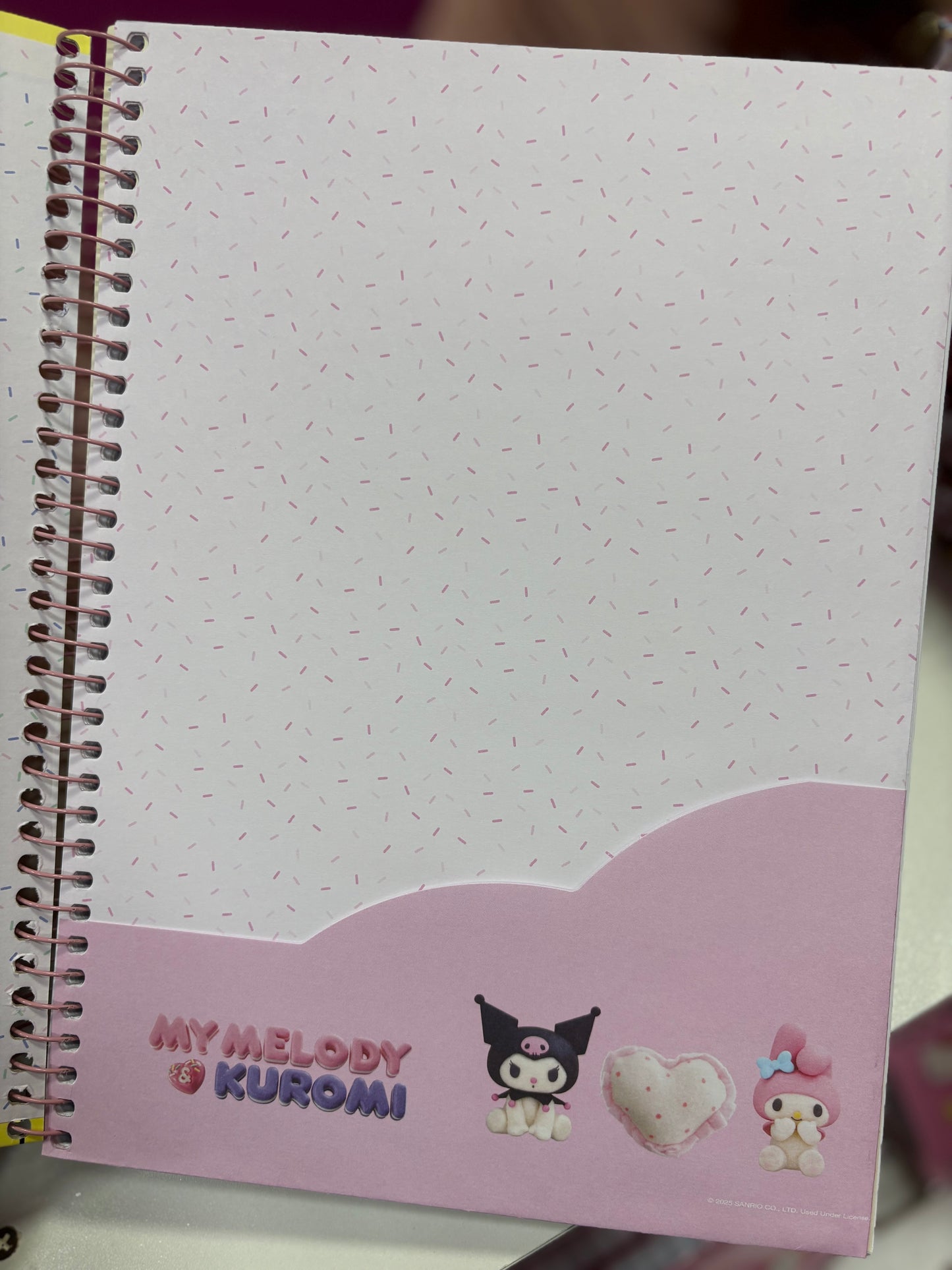 CADERNO 10 MATÉRIAS SERIE KUROMI E MY MELODY
