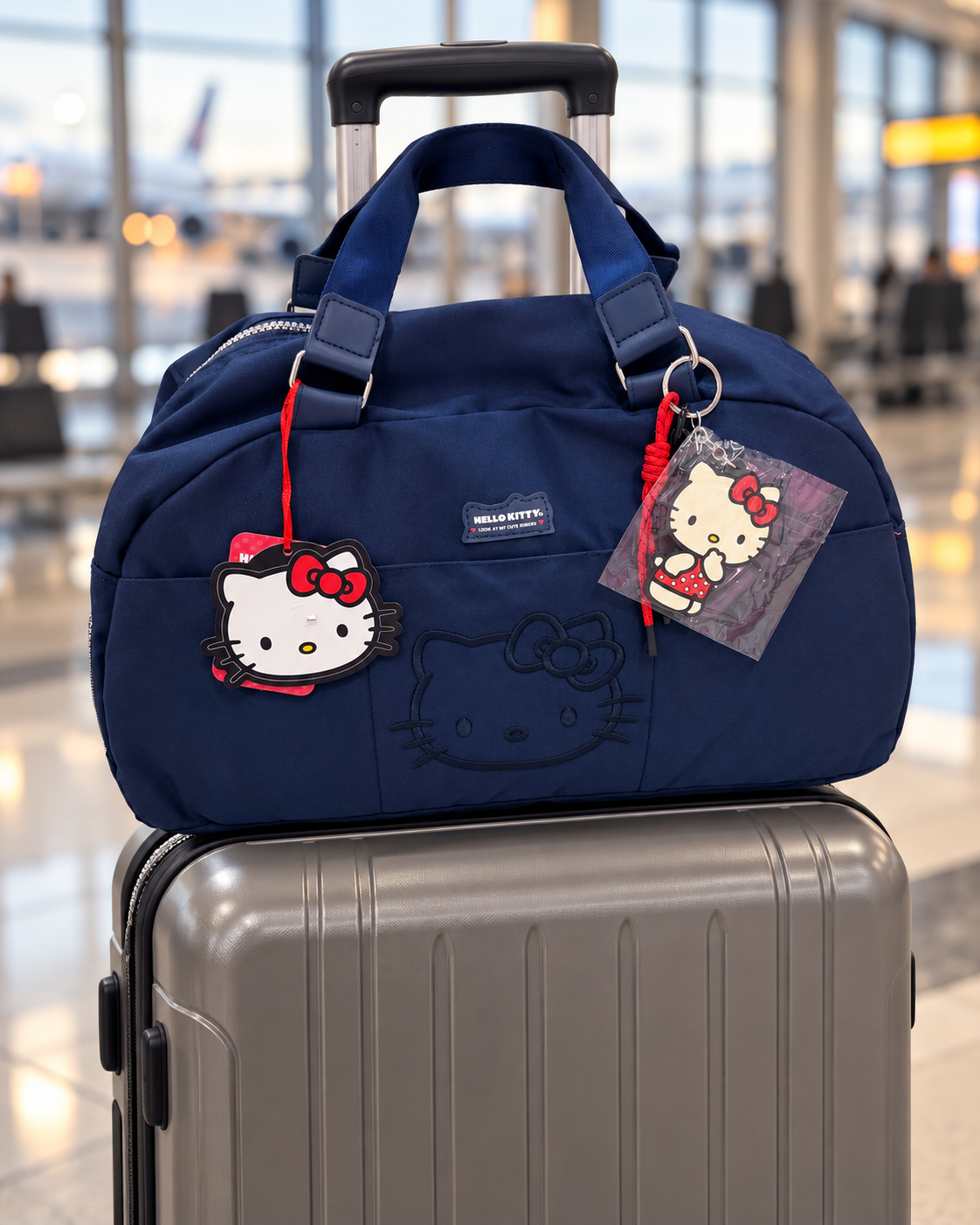 BOLSA DE ACADEMIA/VIAGEM HELLO KITTY ALÇA DUPLA