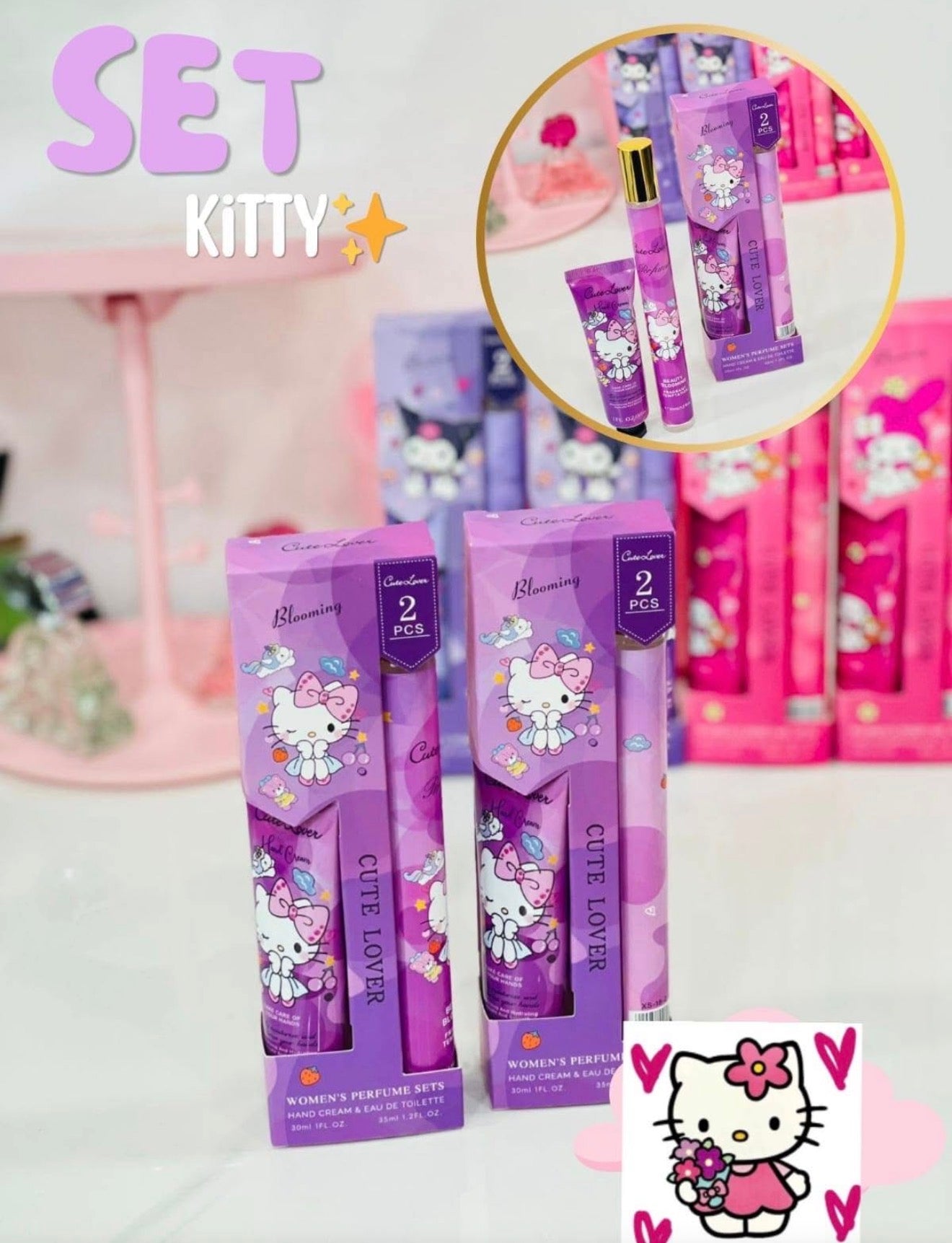PERFUME 2 Em 1 com creme para mãos